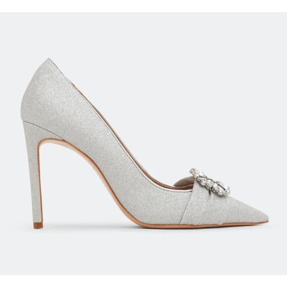 B21 Schutz Meisho Glam Glitter Pointed Pumps Womens 7 Disco Glam Fairy Coquette - Picture 2 of 11